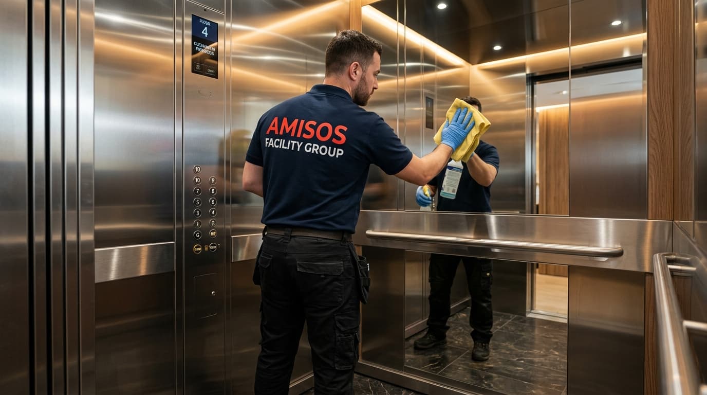Elevator Cleaning spiegel en glas