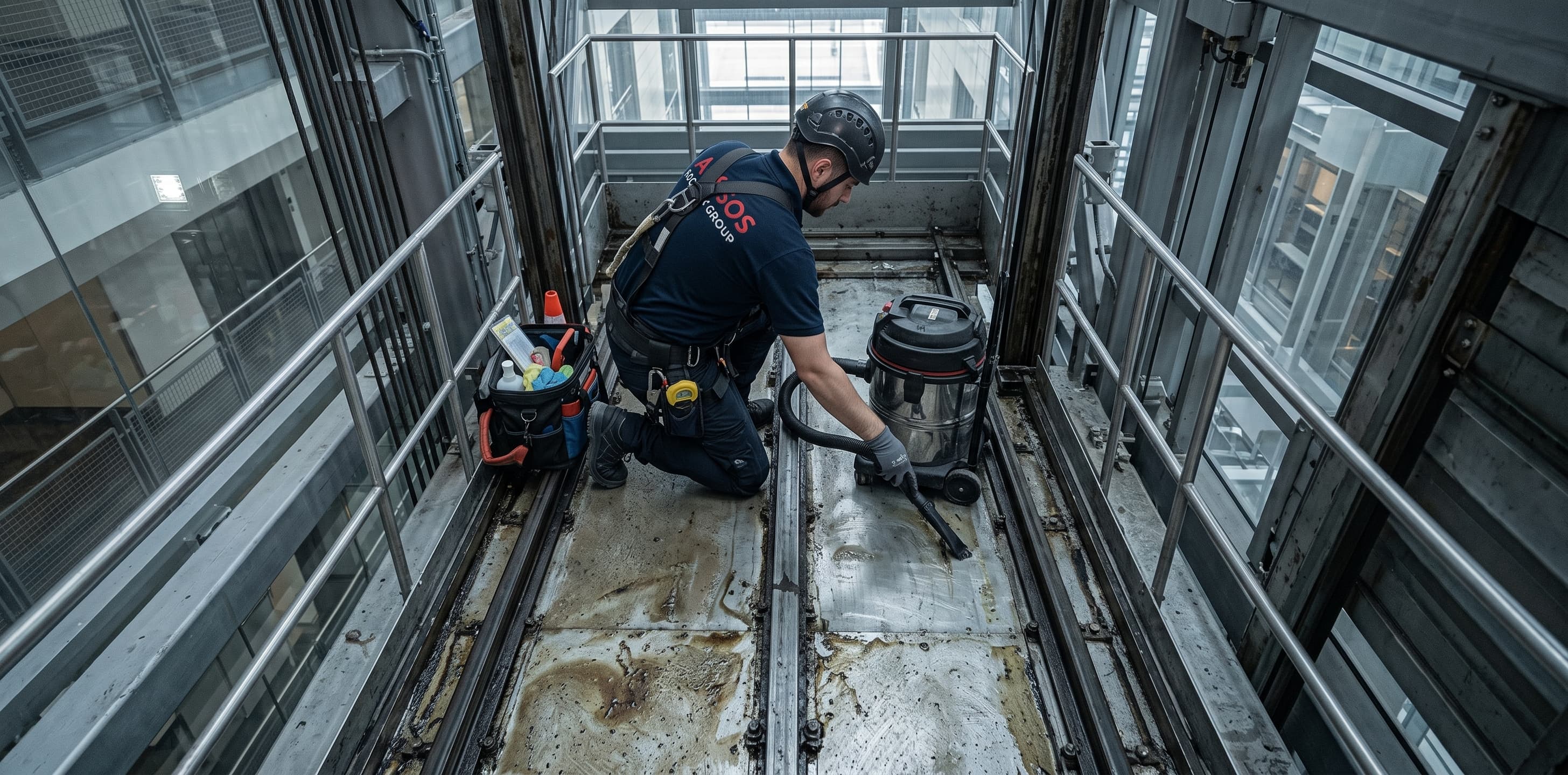 Liftschacht technische componenten
